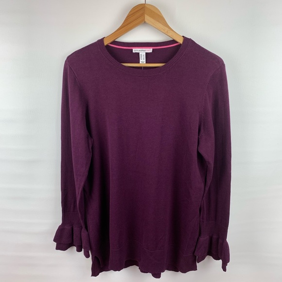 Isaac Mizrahi Live Ruffle Bell Sleeve Tunic - Picture 2 of 10